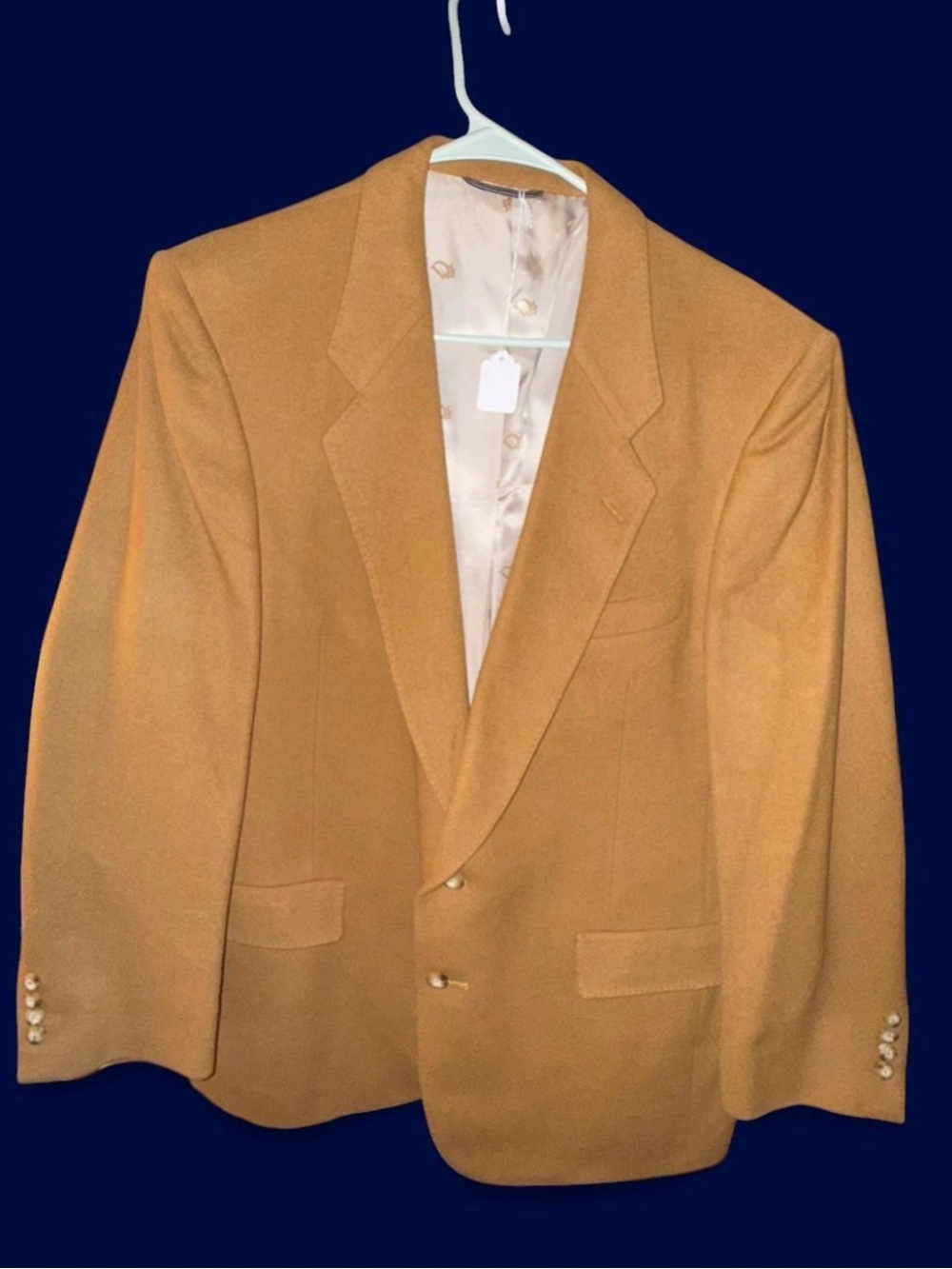 Men’s Vintage Christian Dior 100% cashmere blazer